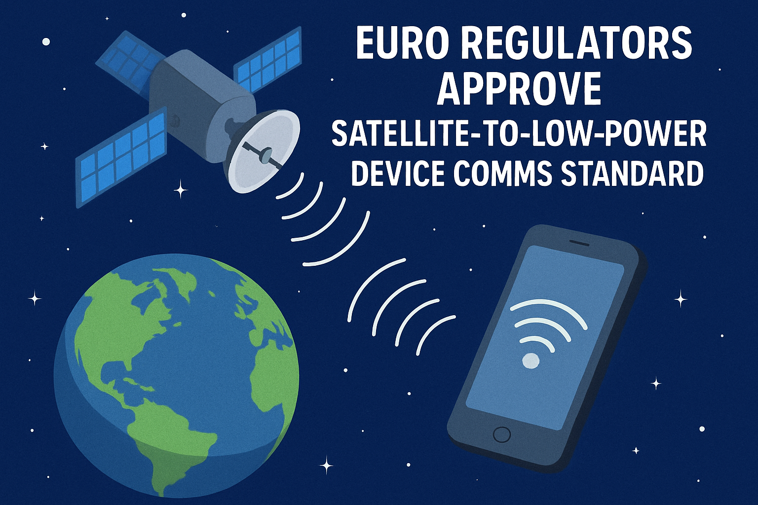 Euro regulators approve satellite to low-power device comms standard